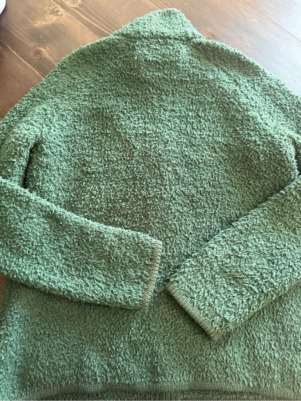 NWT Natural Reflections Sherpa Zip Jacket in Green Size Small - Picture 4 of 5